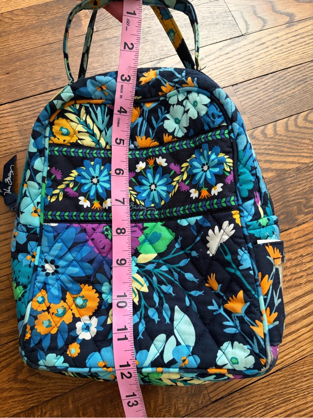 Vera Bradley Midnight Blues Floral Insulated Lunch Cooler Bag Quilted - Picture 15 of 15